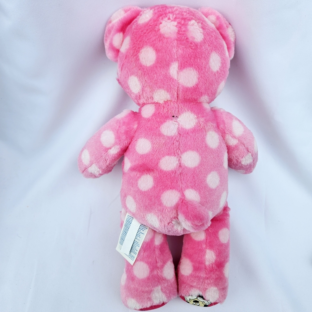 -Build A Bear Disney MINNIE MOUSE Pink Polka Dots Stuffed Animal (Flaw Pi… - Picture 2 of 10